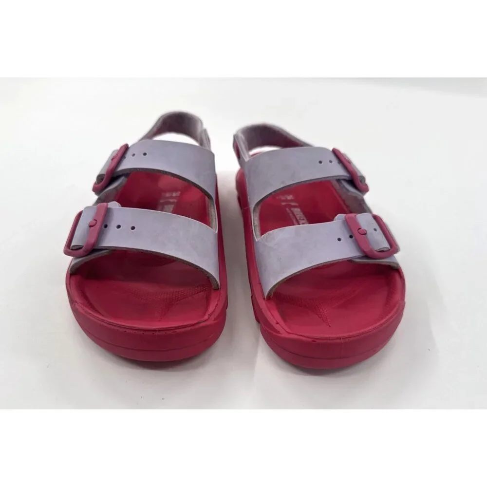 Birkenstock Sandals Youth Girls 3 Pink Mogami Buckle Waterproof Strappy Beach